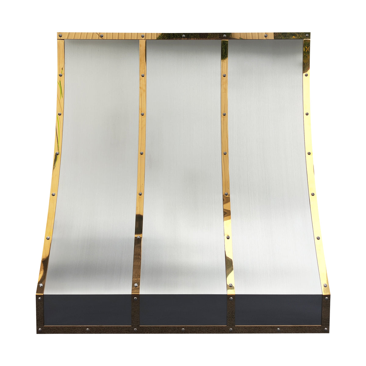 Fobest Stainless Steel Range Hoods with Polished Brass Trim FSS-486