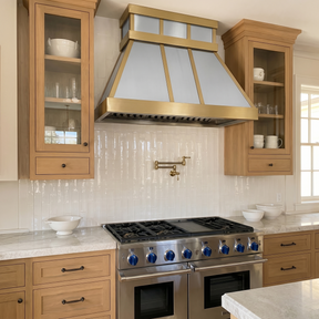 Fobest Stainless Steel Range Hood with Bold Brass Framing FSS-402