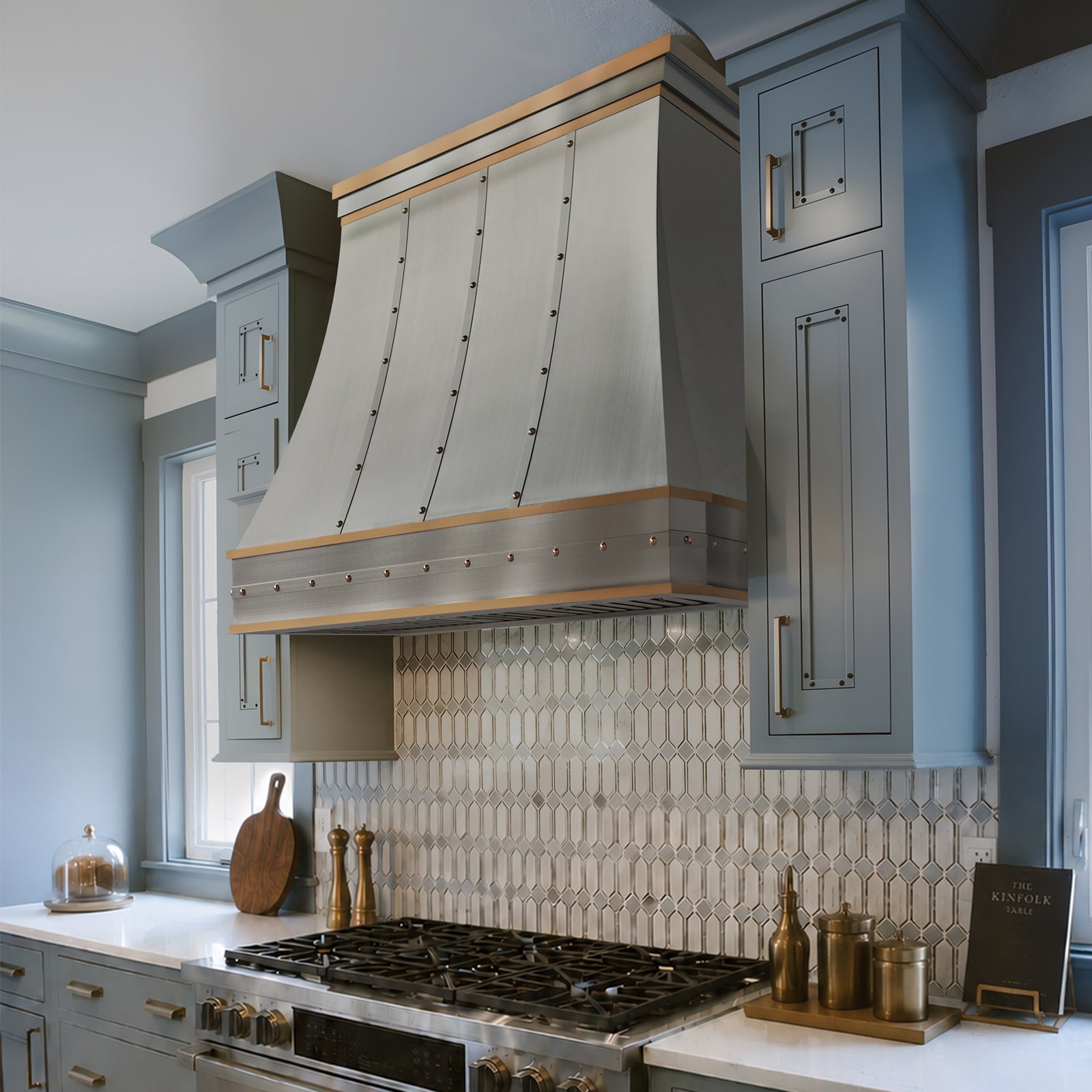 Fobest Stainless Steel Range Hood with Brass Straps FSS-318