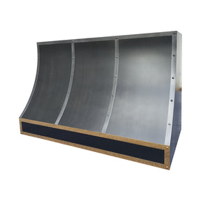 Fobest Stainless Steel Range Hood with Polished Brass Trim FSS-478