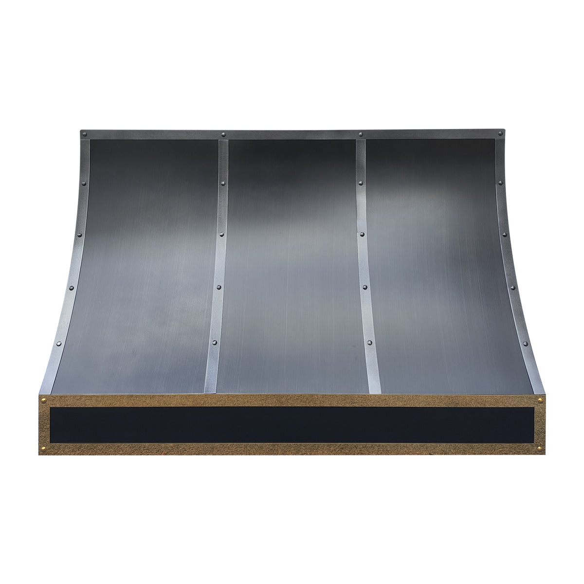 Fobest Stainless Steel Range Hood with Polished Brass Trim FSS-478