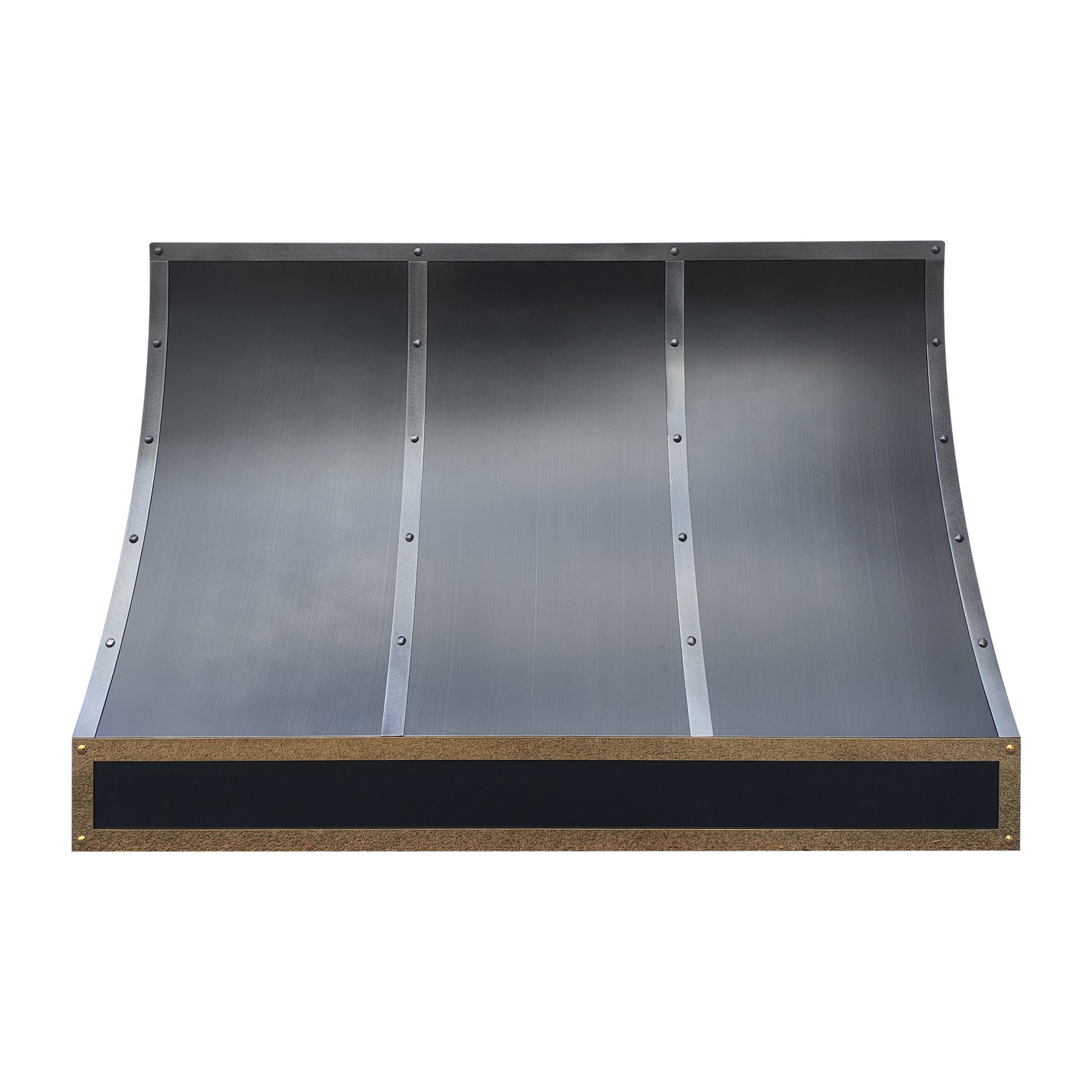Fobest Stainless Steel Range Hood with Polished Brass Trim FSS-478