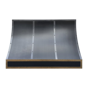 Fobest Stainless Steel Range Hood with Polished Brass Trim FSS-478