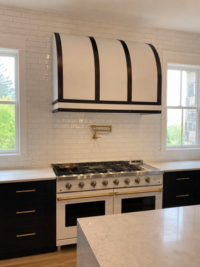 Fobest Stainless Steel Range Hood with White Barrel Design FSS-257