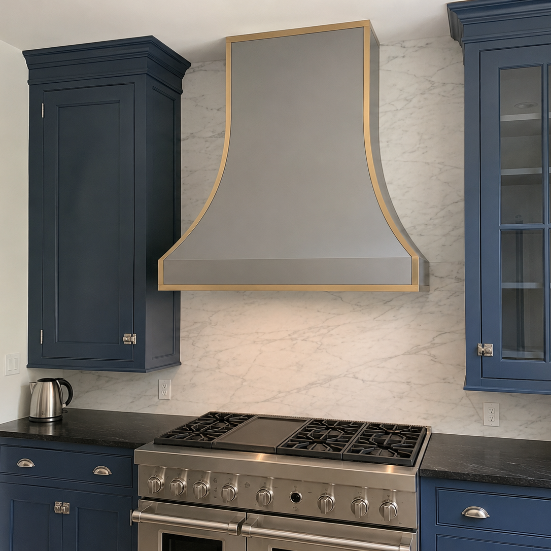Fobest Stainless Steel Vent Hood with Brass Edge FSS-228