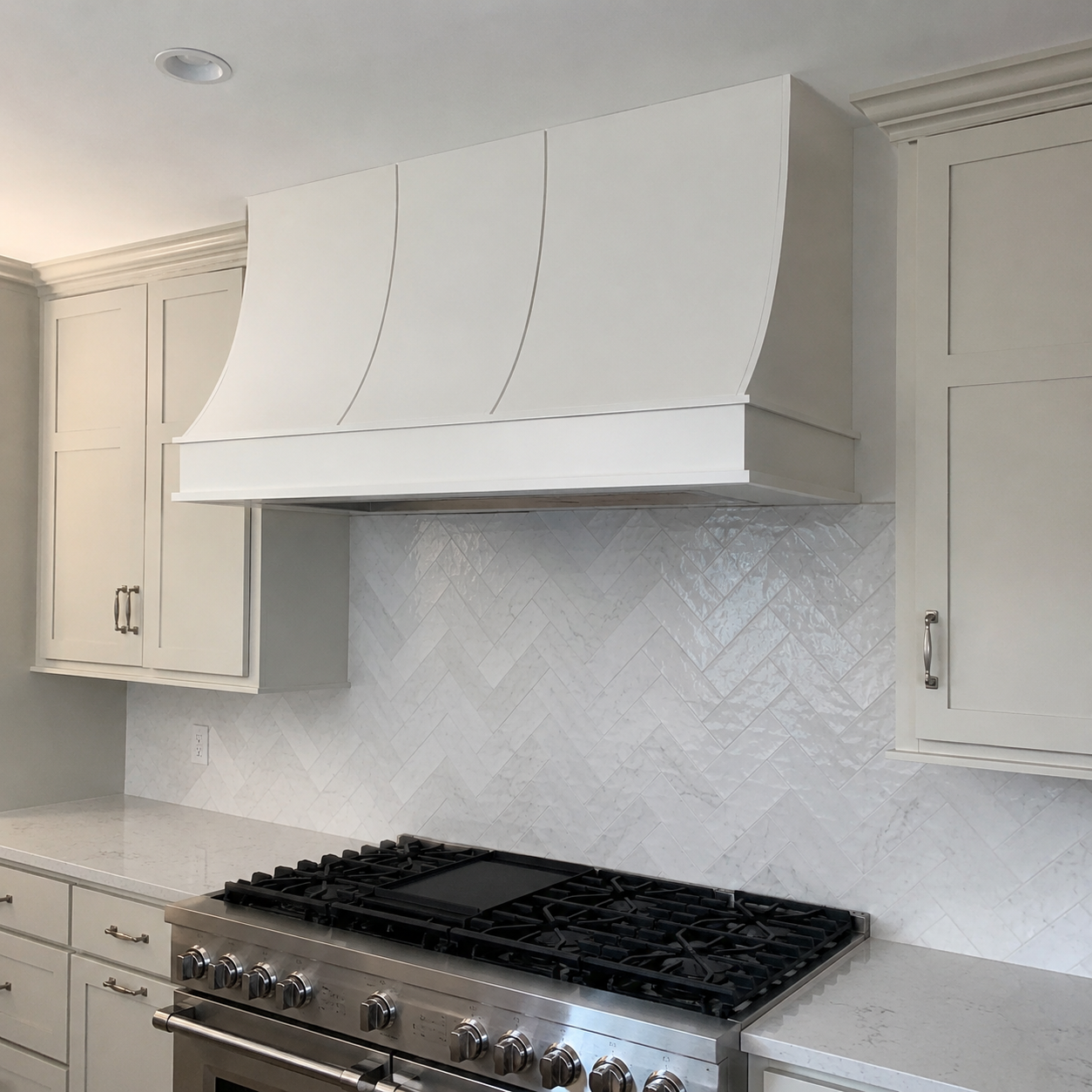 Fobest Stainless Steel White Curved Range Hood FSS-482