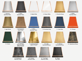 Fobest Texas Black Custom Stove Hoods with Copper Trim FSS-501