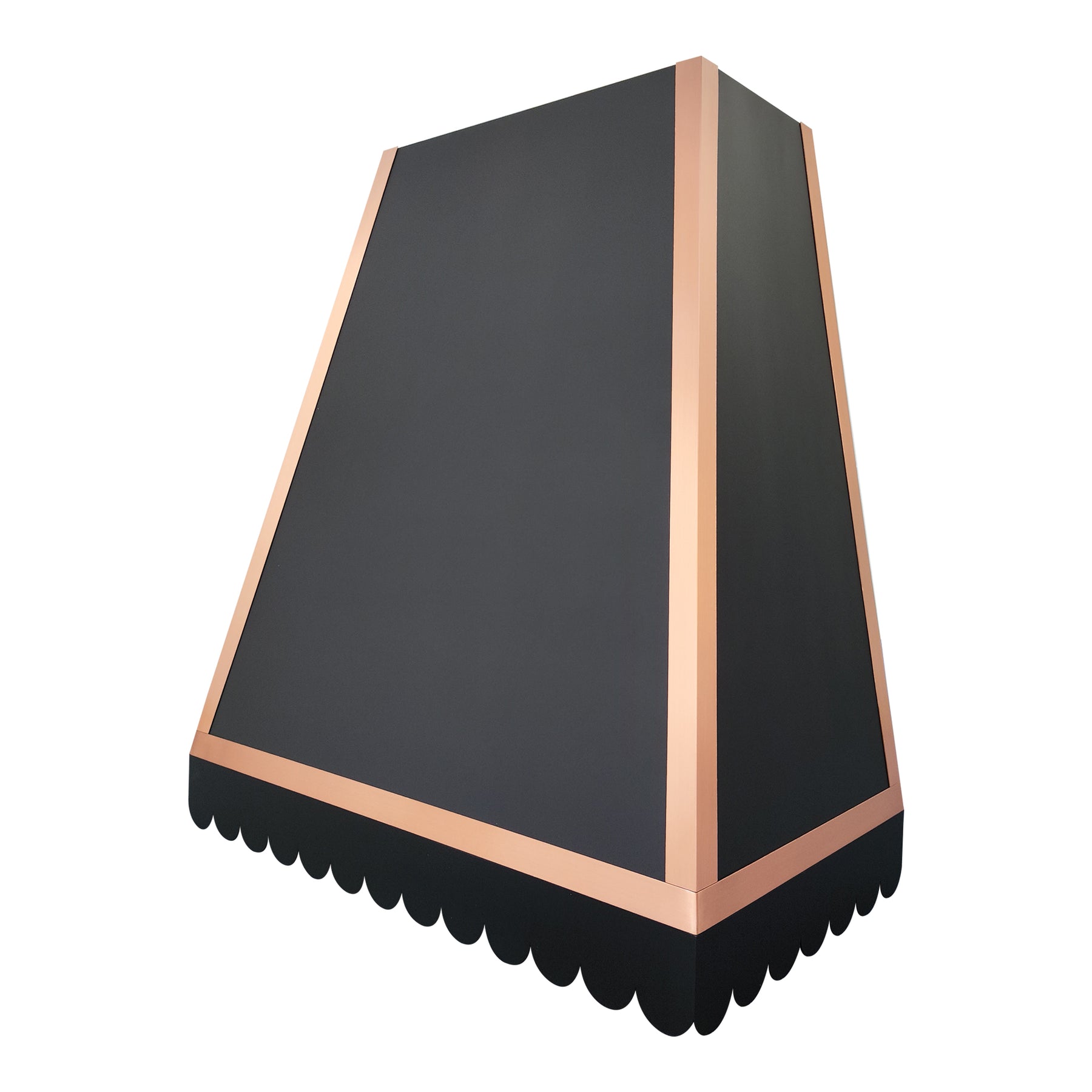 Fobest Texas Black Custom Stove Hoods with Copper Trim FSS-501