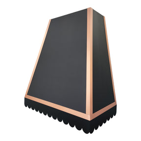 Fobest Texas Black Custom Stove Hoods with Copper Trim FSS-501
