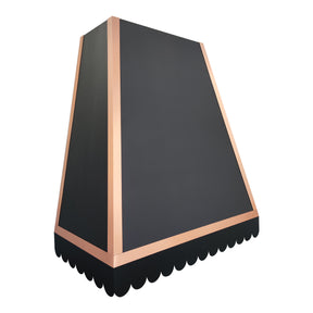 Fobest Texas Black Custom Stove Hoods with Copper Trim FSS-501