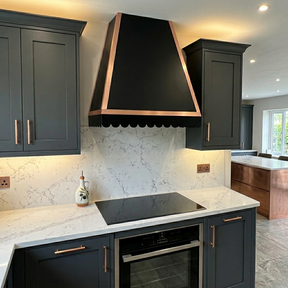 Fobest Texas Black Custom Stove Hoods with Copper Trim FSS-501