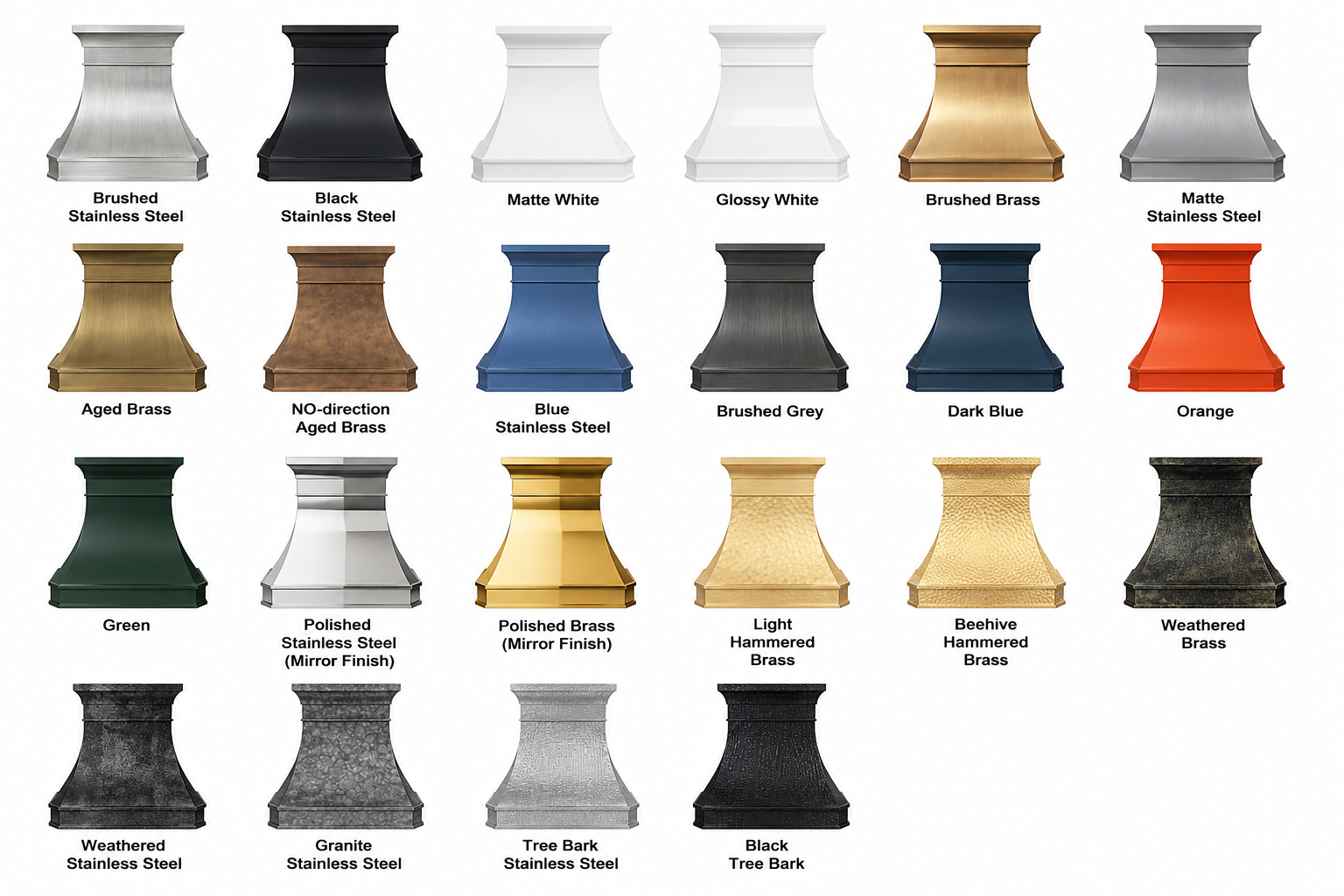 Fobest Texas Brass Kitchen Vent Hood with Classic Design FSS-493
