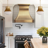 Fobest Texas Brass Kitchen Vent Hood with Classic Design FSS-493