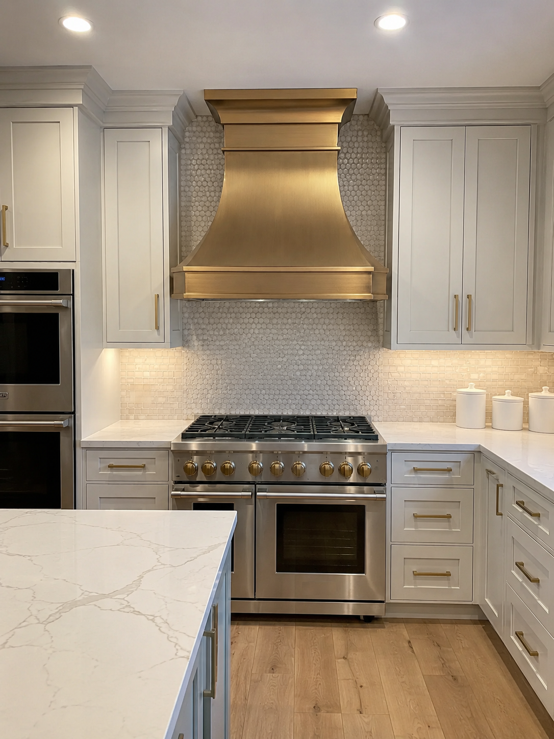 Fobest Texas Brass Kitchen Vent Hood with Classic Design FSS-493