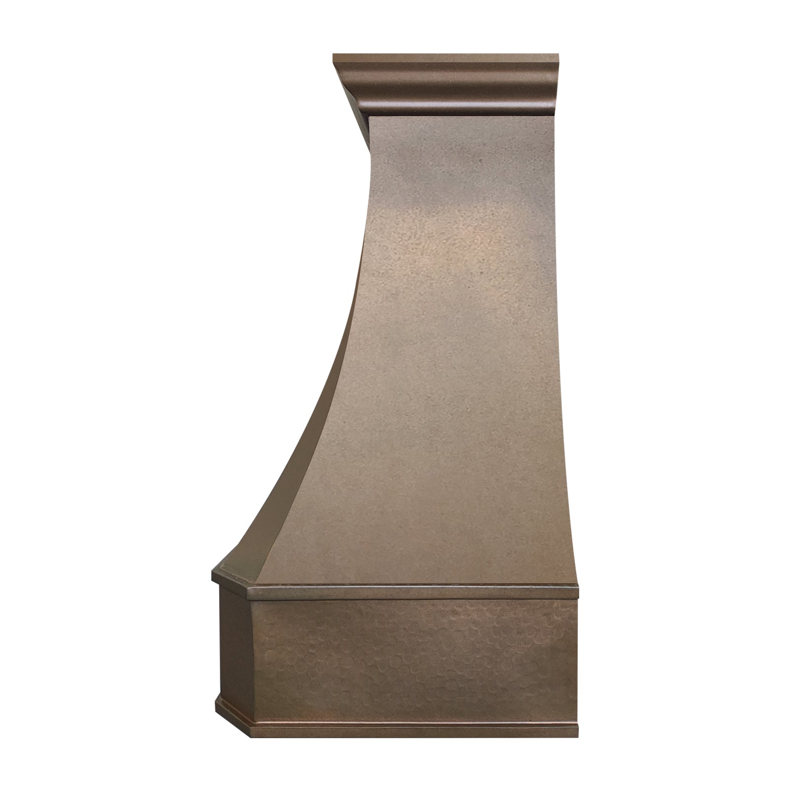 Fobest Texas Handcrafted Copper Custom Range Hood with Hammered Apron FCP-321