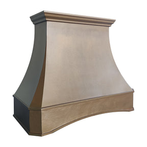 Fobest Texas Handcrafted Copper Custom Range Hood with Hammered Apron FCP-321
