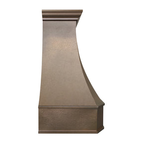 Fobest Texas Handcrafted Copper Custom Range Hood with Hammered Apron FCP-321