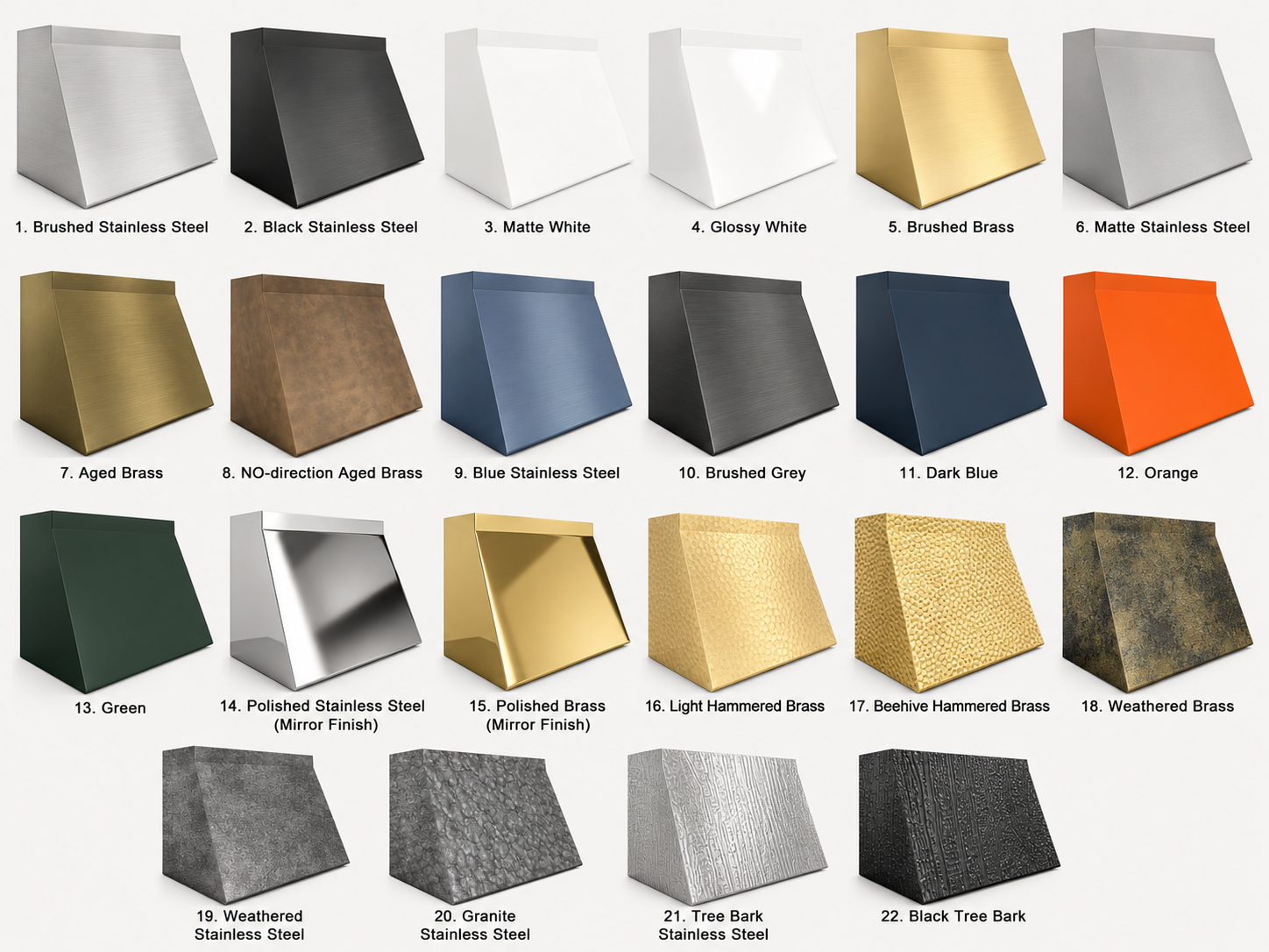 Fobest Texas Matte Black Stainless Steel Hoods FSS-502
