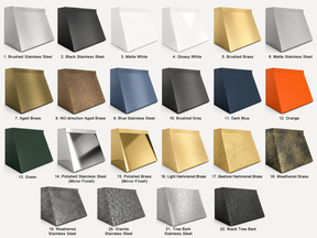 Fobest Texas Matte Black Stainless Steel Hoods FSS-502