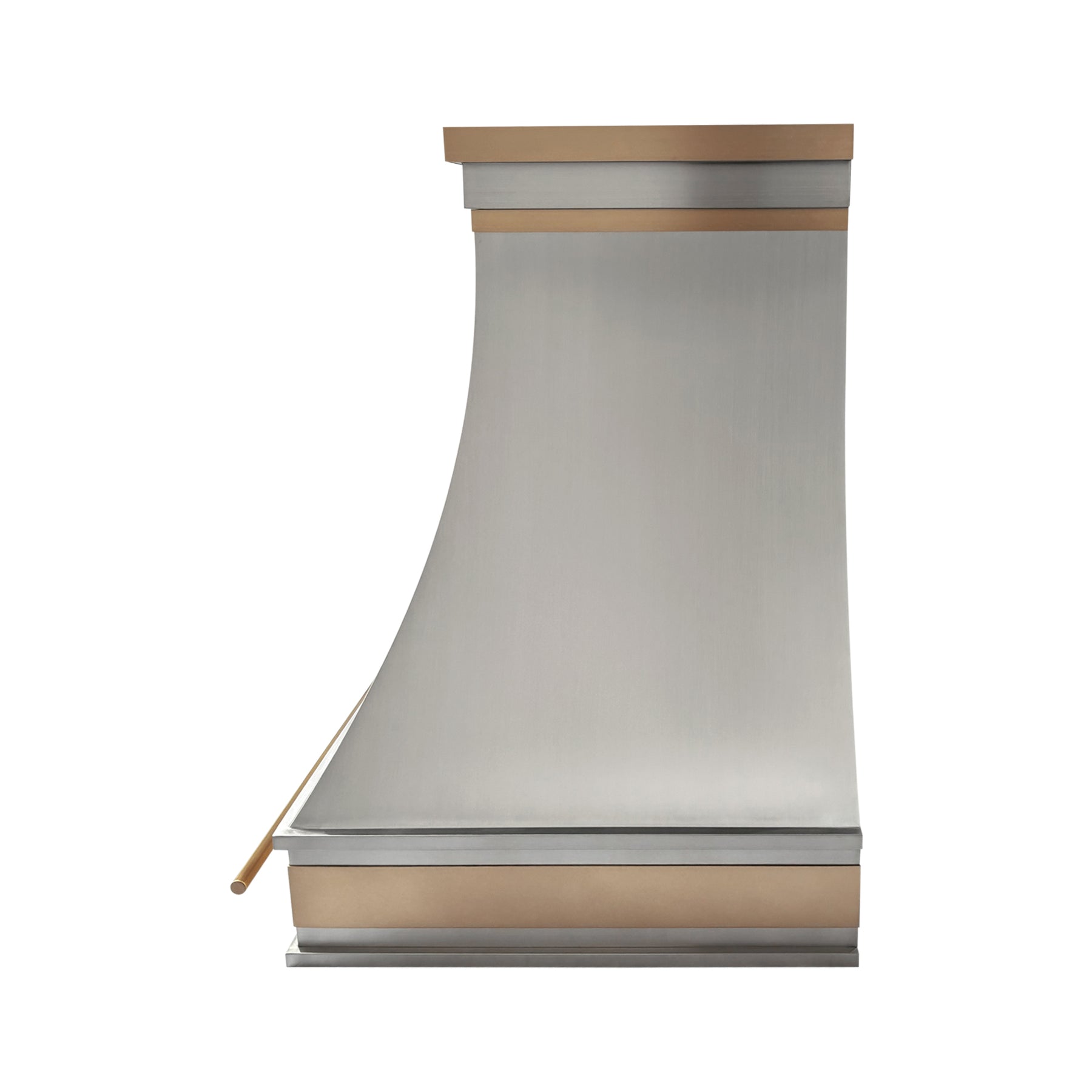 Fobest Three-Tone Stainless Steel Range Hood with Polished Straps FSS-732