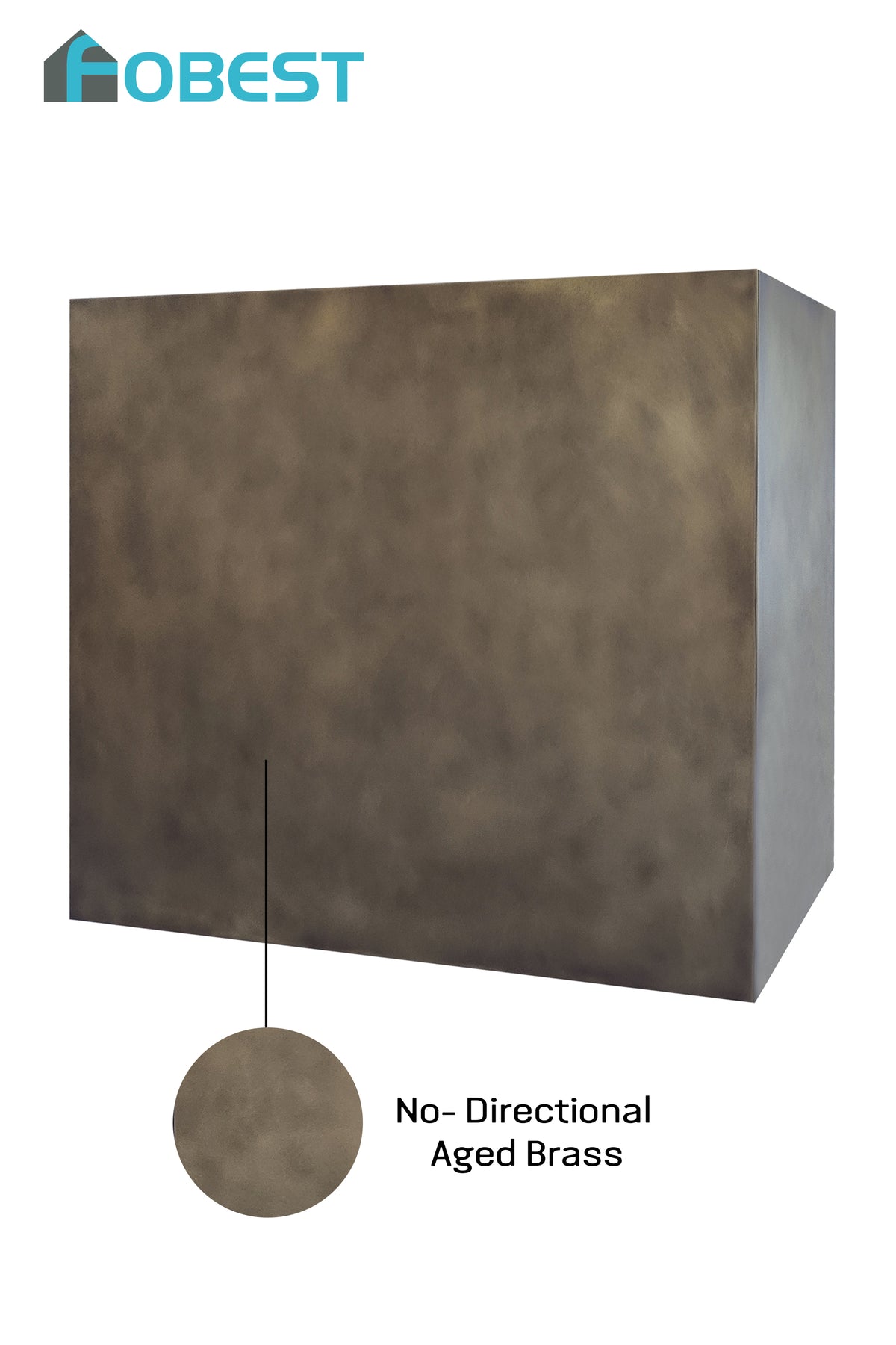 FObest wall mount range hood with no- directional texture in box design