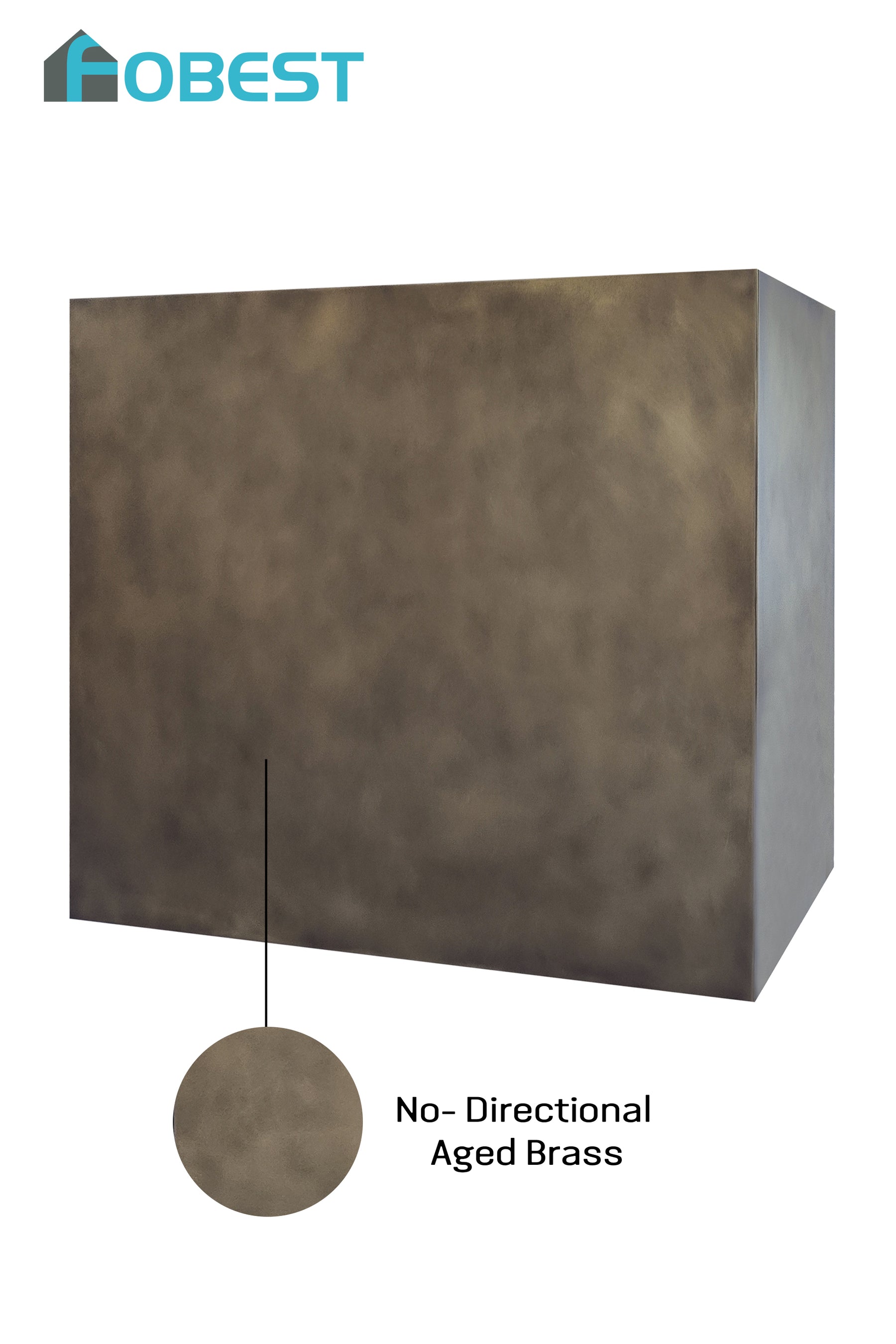 Fobest Aged Antique Copper Range Hood in No- Directional Texture.