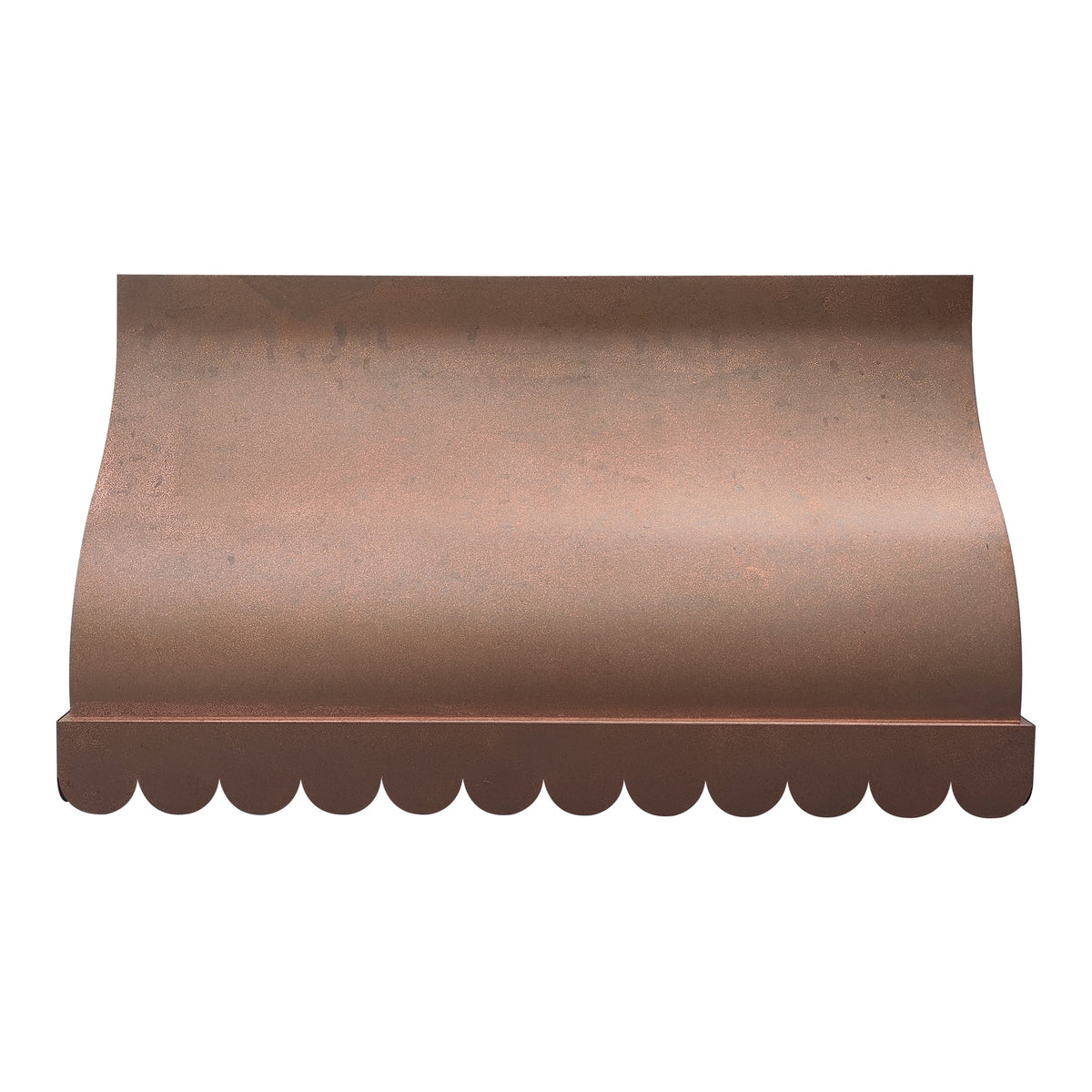 Fobest Vintage Copper Vent Hood with Scalloped Edge FCP-307