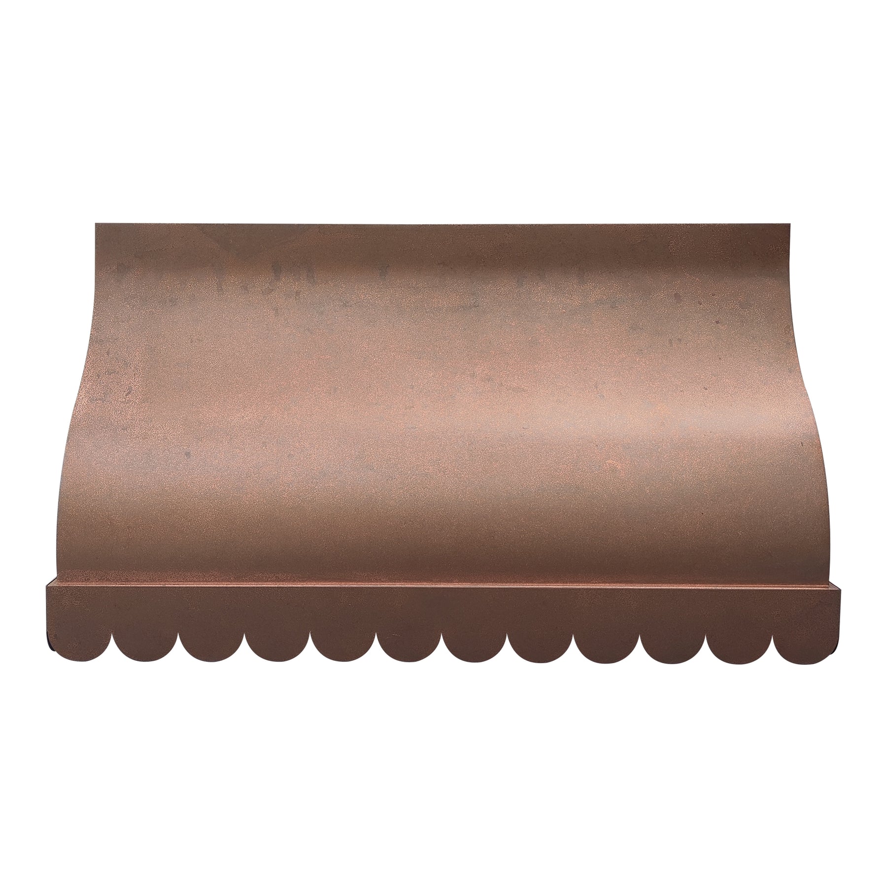 Fobest Vintage Copper Vent Hood with Scalloped Edge FCP-307