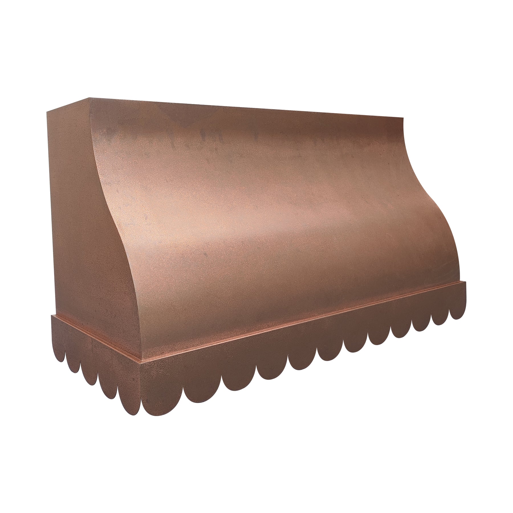Fobest Vintage Copper Vent Hood with Scalloped Edge FCP-307