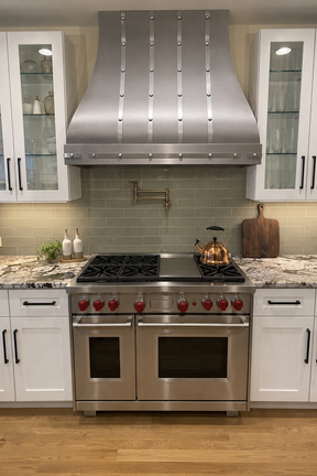 Fobest Wall Mounted Stainless Steel Kitchen Hood with Polish Band FSS-27