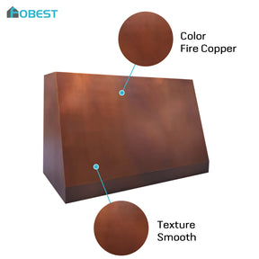 Fobest Warm Tone Fire Copper Kitchen Range Hood FCP-331