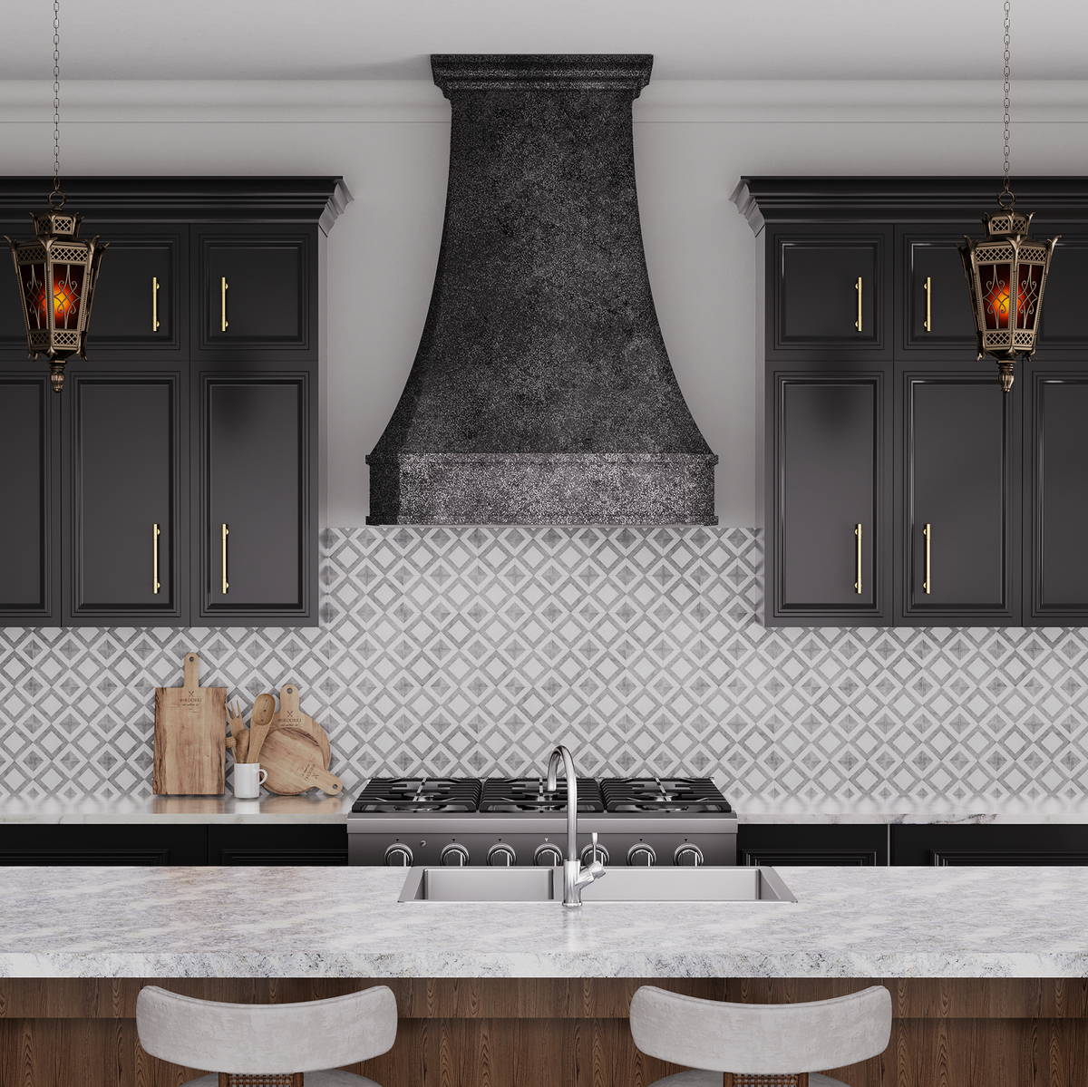 Fobest Weathered Stainless Steel Kitchen Range Hood FSS-521