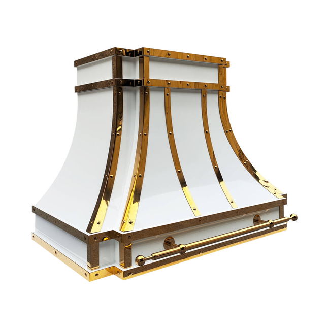 Fobest White Custom Range Hood FSS-339