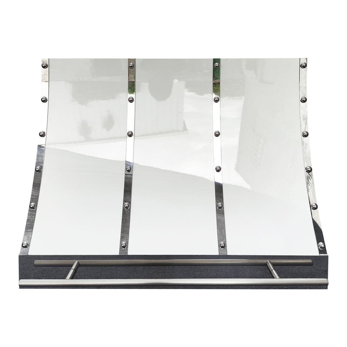 Fobest White Stainless Steel Custom Range Hood with Pot Rail FSS-474