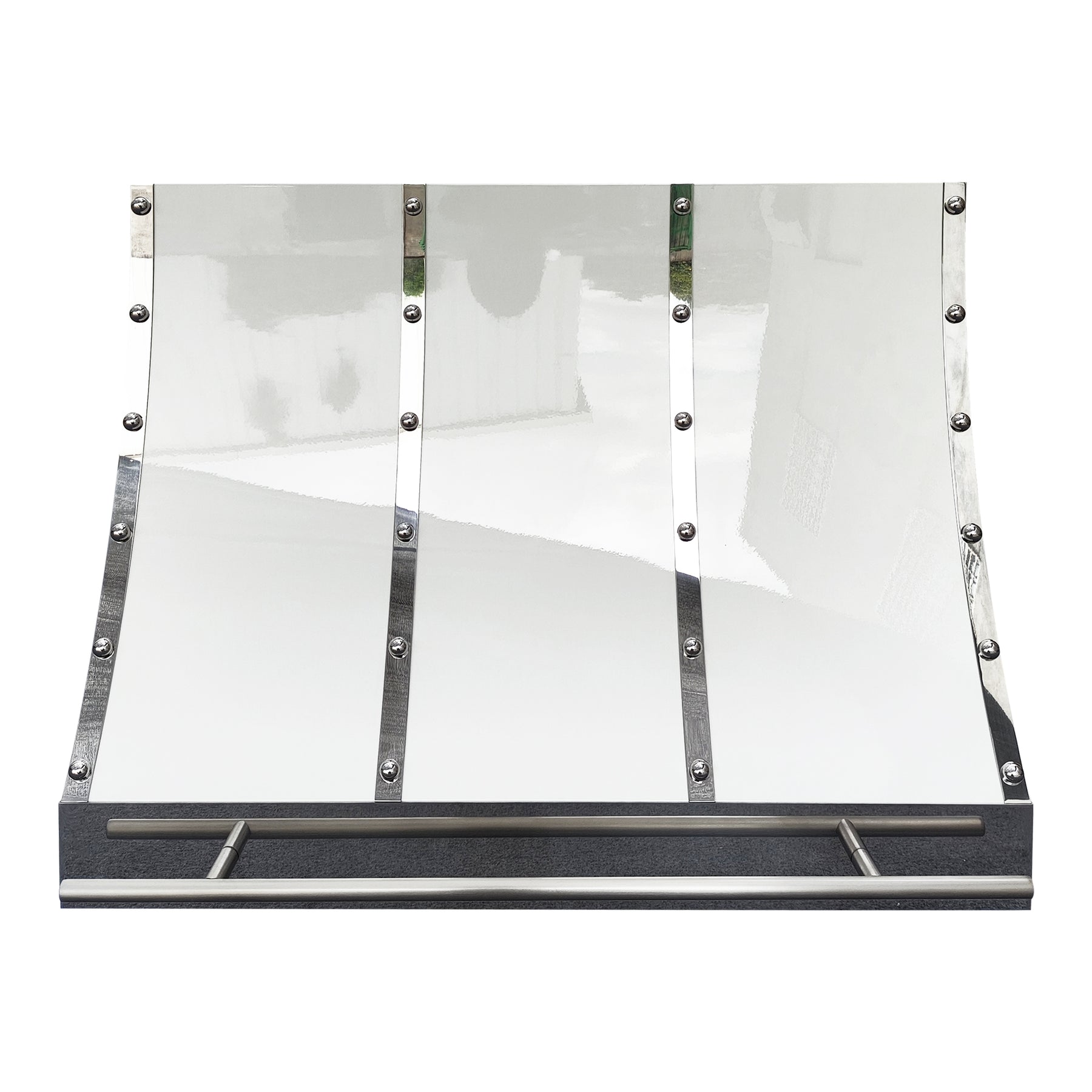 Fobest White Stainless Steel Custom Range Hood with Pot Rail FSS-474