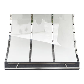 Fobest White Stainless Steel Custom Range Hood with Pot Rail FSS-474