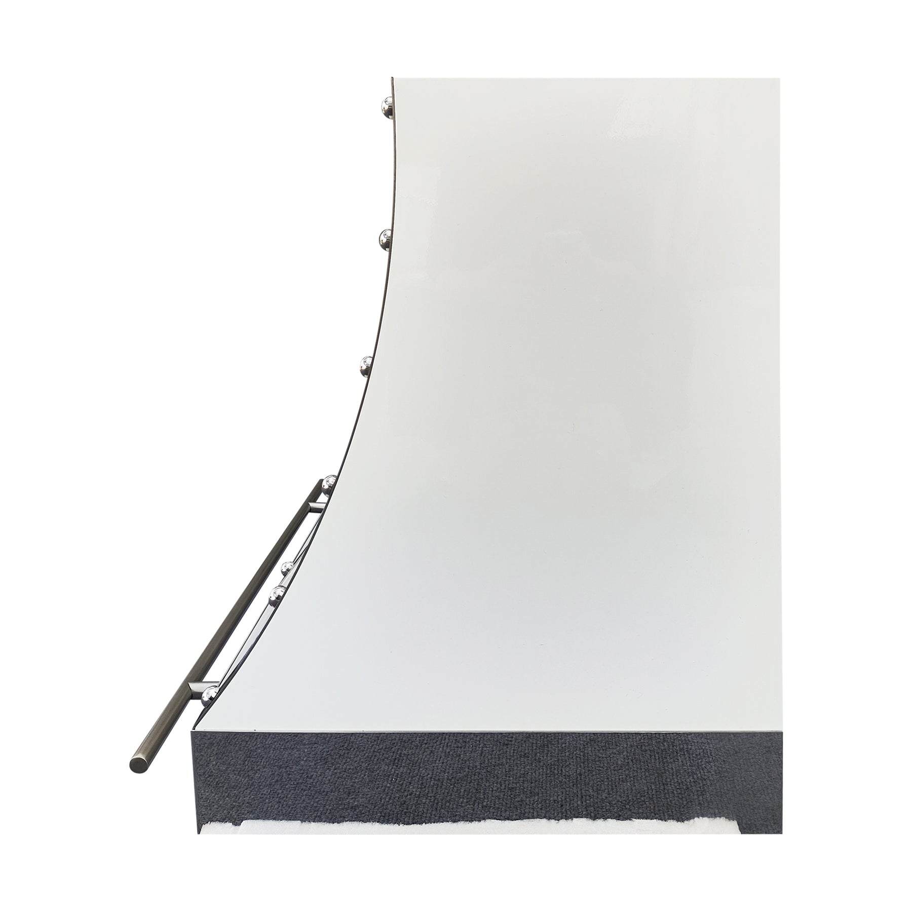 Fobest White Stainless Steel Custom Range Hood with Pot Rail FSS-474