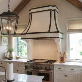 Fobest White Stainless Steel Range Hood Grey Straps FSS-375