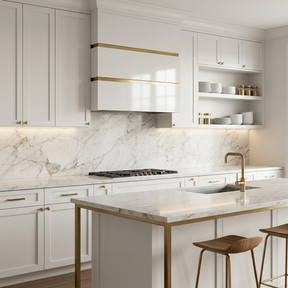 Fobest White & Brass Box Custom Range Hood Stainless Steel FSS-475