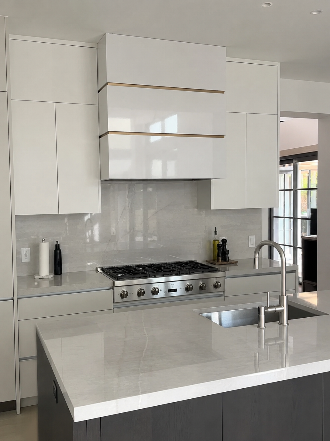 Fobest White & Brass Box Custom Range Hood Stainless Steel FSS-475