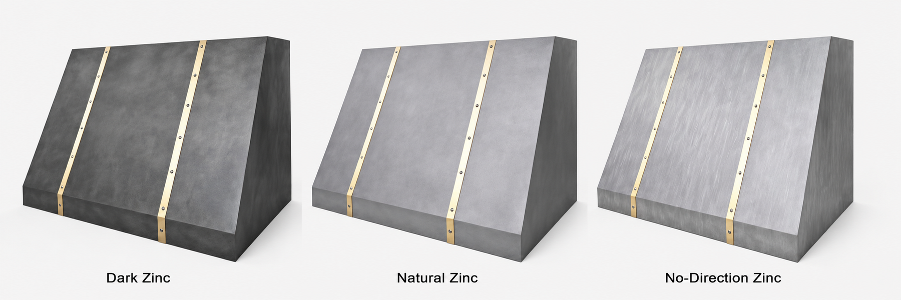 Fobest Zinc Kitchen Hood with Brass Accent FSS-252