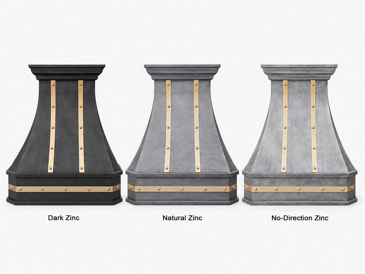Fobest Zinc Range Hood with Brass Strap FSS-381