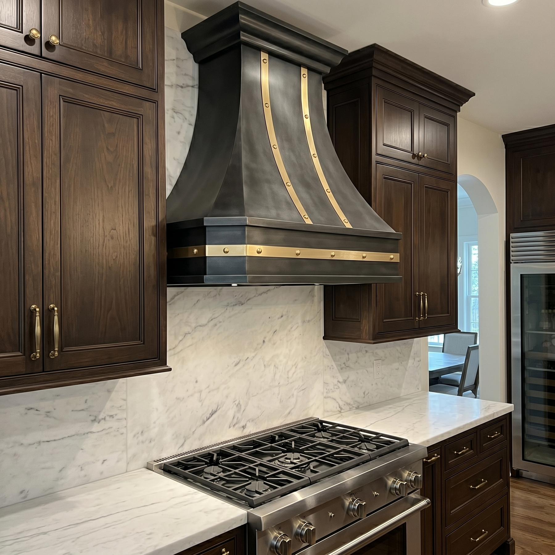 Fobest Zinc Range Hood with Brass Strap FSS-381