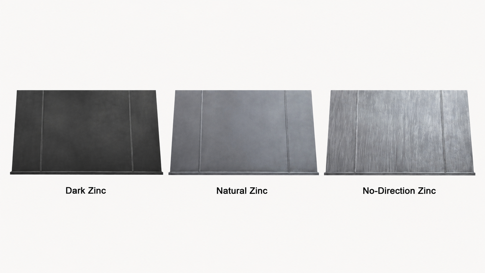 Fobest Zinc Vent Hood Wide Finish and Minimalist Linesn FSS-392