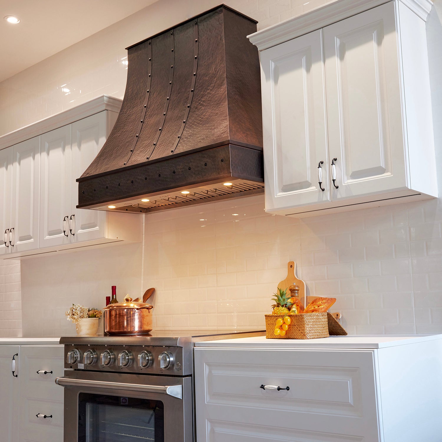 Fobest custom handmade copper range hood