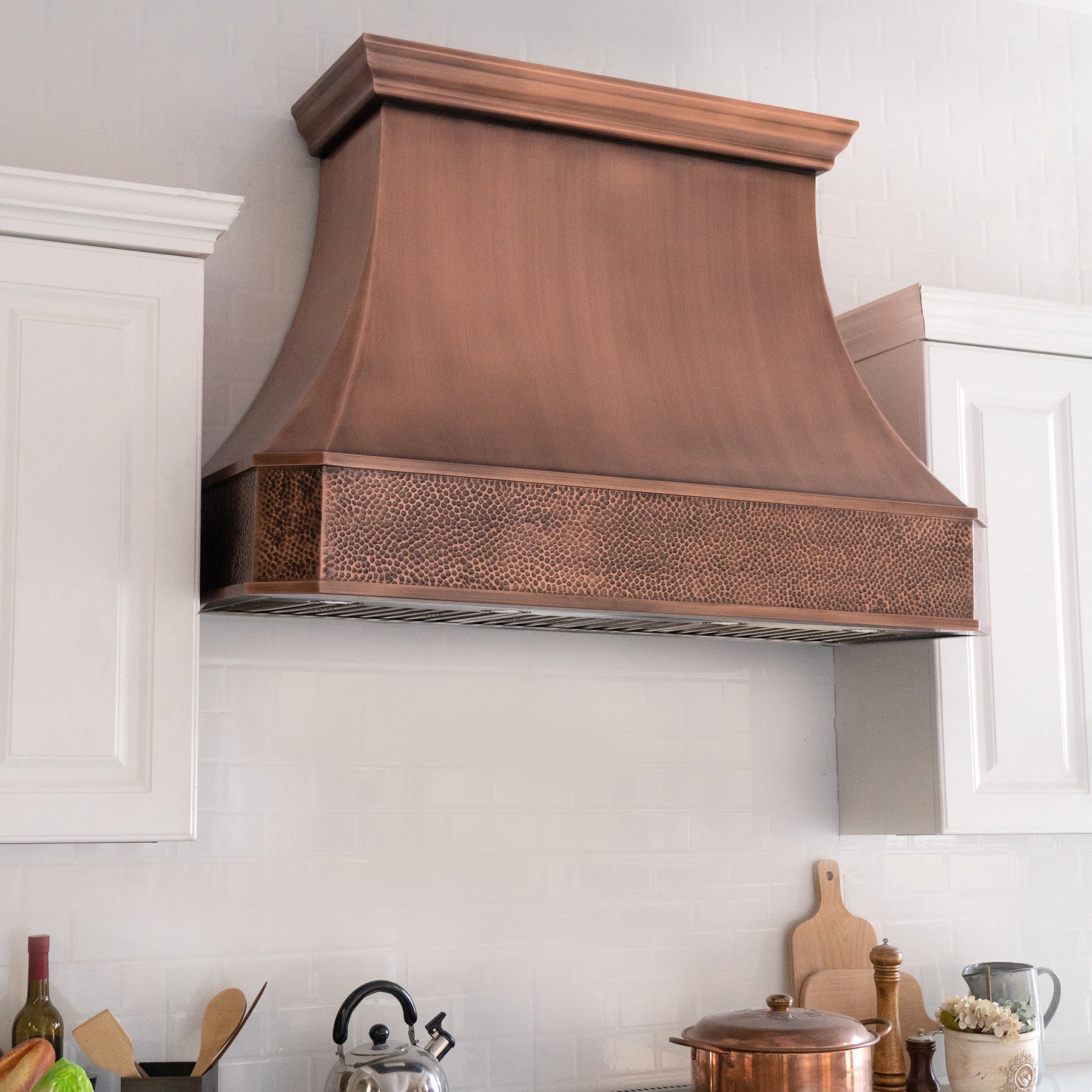 Fobest Classic Curved Antique Copper Range Hood FCP-69 - Fobest Appliance