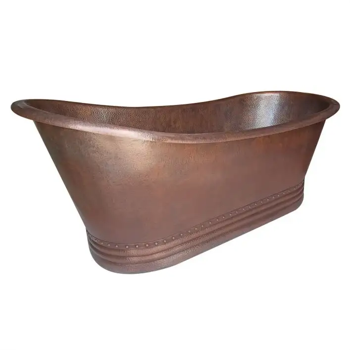 Fobest Handmade Double-Slipper Custom Vintage Copper Bathtub FBT-18