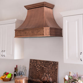 Fobest Classic Curved Antique Copper Range Hood FCP-69 - Fobest Appliance