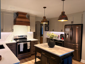 Fobest Custom Copper Range Hood with Smooth and Hammer Finish FCP-22