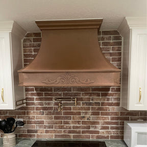Fobest Farmhouse Copper Range Hood with Vintage Apron FCP-67